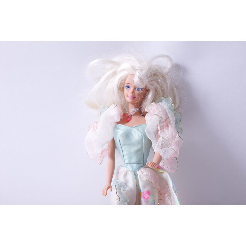 Mattel, Birthday Party Barbie Doll, Bent Arms, Long Gown, Blonde, Poseable, 80s,